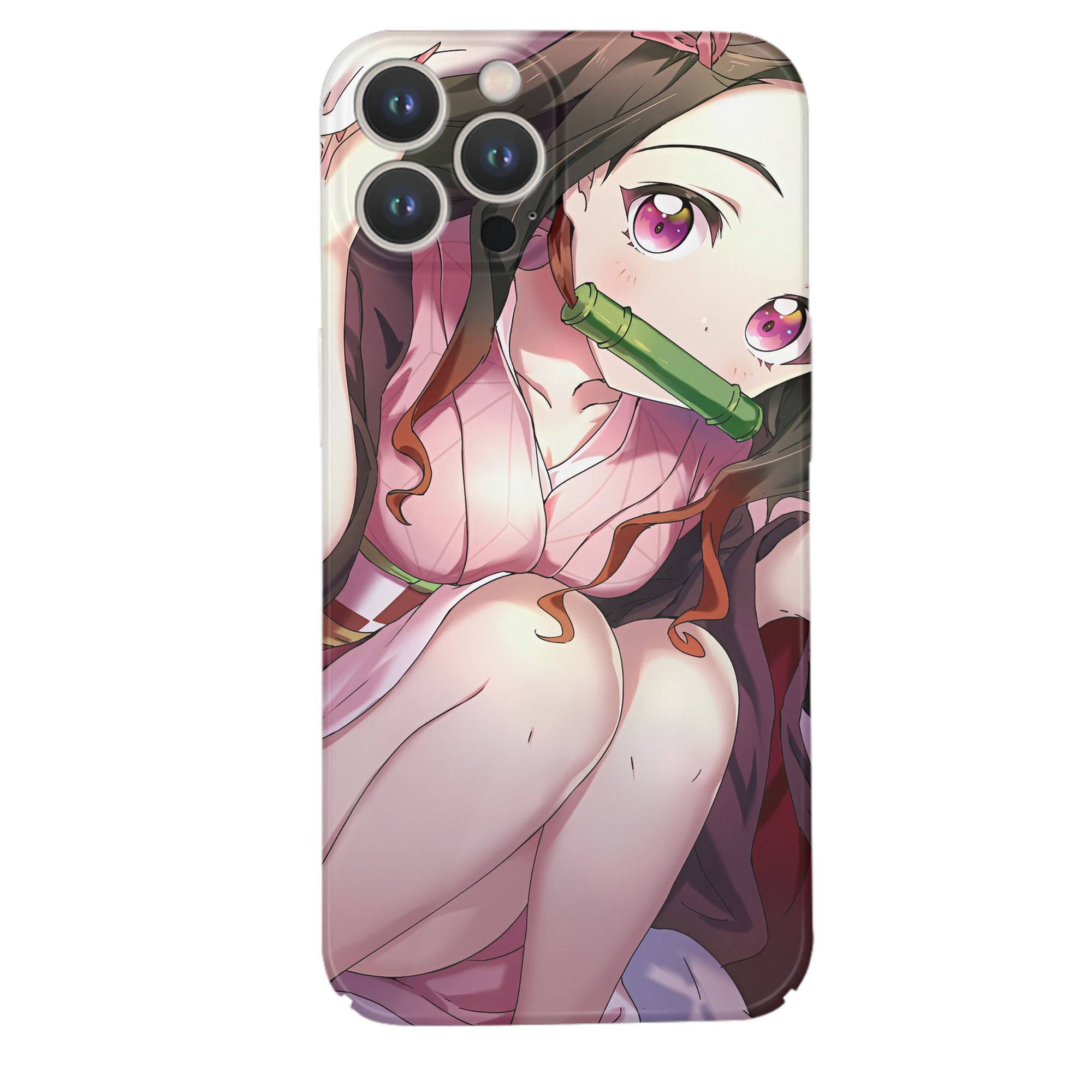 （画像用） 鬼滅の刃（きめつのやいば）竈門 禰󠄀豆子／かまど ねずこ Kamado Nezuko 【iPhone 14シリーズ対応】ハードケース